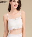 100% Real Silk Women’s Tube Tops Femme Shoulder Sleeve Women Sexy Lace Wrap Chest Female Solid Wild Bottoming Woman 3