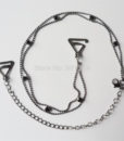 Metal Adjustable Silver Black Bra Shoulder Strap Rhinestone Bra Shoulder Strap Double Beads Clip Bra Underwear Shoulder Straps 2