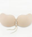 2 Colors 4 Hole Women Underwear Sexy Lingerie Solid Silicone Adhesive Stick on Gel Push Up Backless Invisible Bra 2