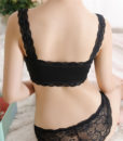 Hot Sale Fashion Lace Short Crop Top Camisole Padded Soft Modal Tops for Women Anti Exposure Built in Bra Bustier Tube Tops 2
