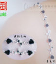 New High Quality Delicate Silver Plated Metallic Sexy Rose Rhinestone Bra Straps For Women / Lingerie Accessories LKJD-1010 1