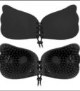 Fashion Stick Silicone breast petals bra Pull rope pad breast bra thicken chest women bra Strapless Backless Invisible sexy Bra 3