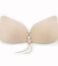 17 New Fashion Sexy Womens Strapless Binding Air Chest Paste Together To Hide The Bride Invisible Bra 8 Holes Europe hot sale 1