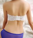 New Women’s Sexy Lace Crop Top White Boob Tube Top Pink Girl Beige Bandeau Strapless Seamless Solid Color Underwear wholesale 1