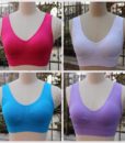 3pcs/set sexy genie bra With Pads Seamless push up bra plus size XXXL underwear wireless (black/white/nude) (red/blue/purple) 3