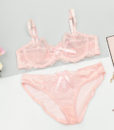 18 NEW ABCD France brand lace bra & brief sets push up bra set for women underwear set brassiere transparent lingerie 5