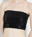 New Womens Tube Tops Hot Party Stage Sequins Tubes Bra Padded Strapless Sexy Sequineed Crop Top Women Lady Summer Sleevless Top 3