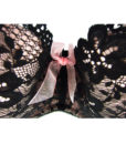 MiaoErSiDai Floral Lace Bras For Women Pink Bow Brassiere Plus Size Bralette B C D DD DDD E F Cup 30 32 34 36 38 NO.SR7613 5