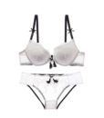 New Sexy Lace bra brief set gathered underwear Woman push up bra set,brassiere lingerie set summer thin bra sets 1