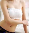 New Women’s Sexy Lace Crop Top White Boob Tube Top Pink Girl Beige Bandeau Strapless Seamless Solid Color Underwear wholesale 5