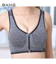 B.BANG Women’s Bras Zipper Front Push Up Bra Shakeproof Intimate Crop Top Seamless Underwear Free Shipping 2