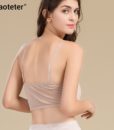 100% Real Silk Women’s Tube Tops Femme Shoulder Sleeve Women Sexy Lace Wrap Chest Female Solid Wild Bottoming Woman 1