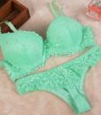 [Cheap]New 16 Lace Embroidery Bra Set Women Plus Size Push Up Underwear Set Bra and Panty Set 32 34 36 38 ABC Cup For Female 3